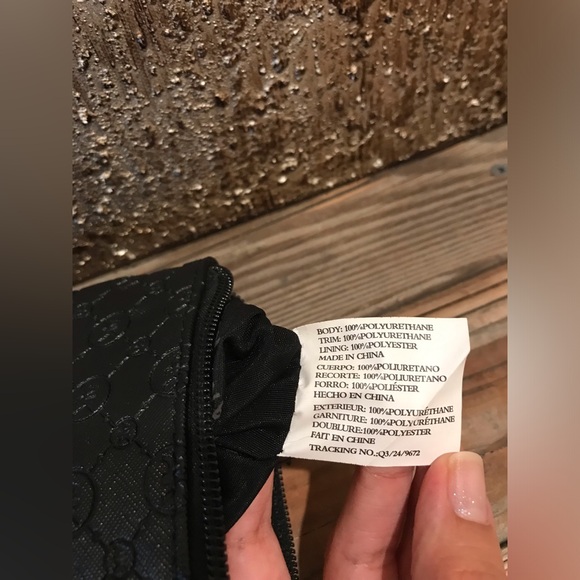 NWOT Anne Klein Black Logo Embossed Wristlet Wallet Clutch Bag - Picture 12 of 14